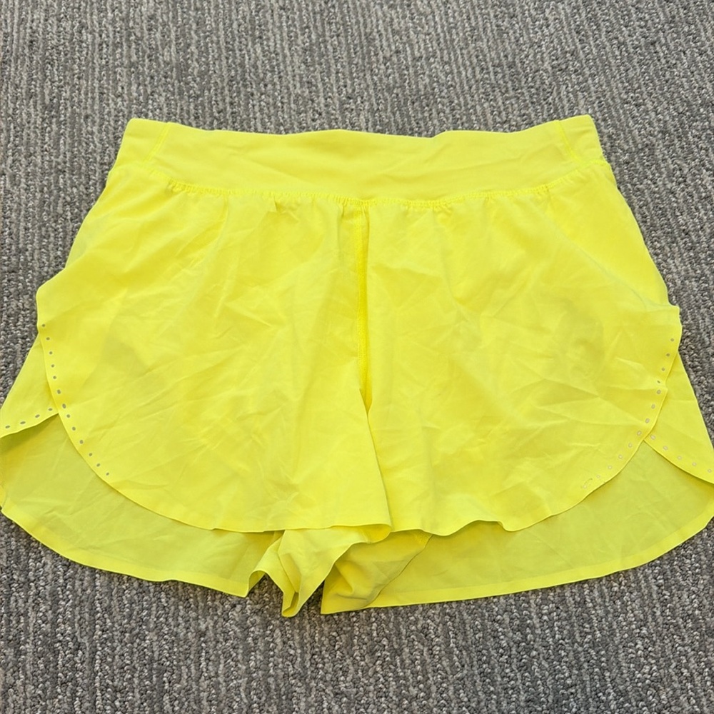 Yellow Fast and Free Lululemon Shorts - Picture 2 of 3